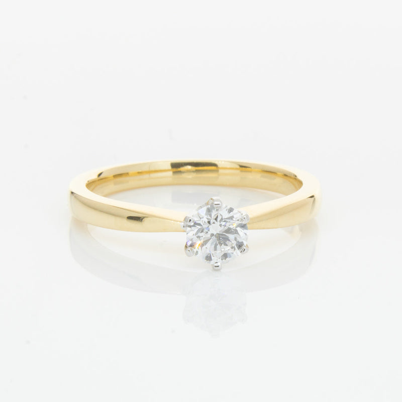 18ct Yellow Gold .41ct Diamond Nova Ring-Ring-Walker & Hall