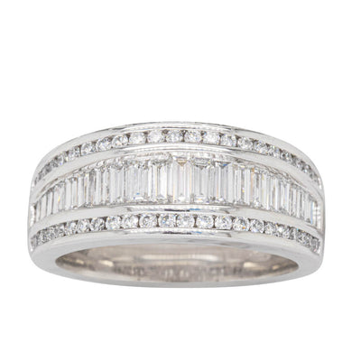 Platinum Diamond Ring-Ring-Walker & Hall