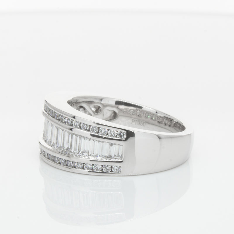 Platinum Diamond Ring-Ring-Walker & Hall