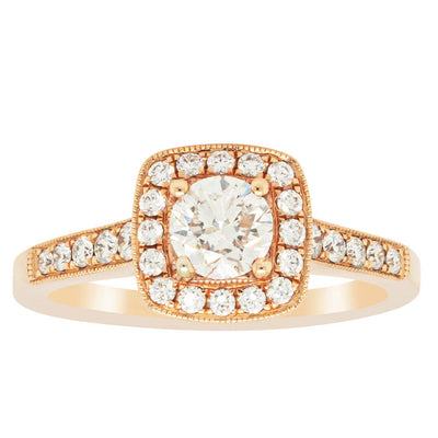 18ct Rose Gold Diamond Aurora Ring-Ring-Walker & Hall