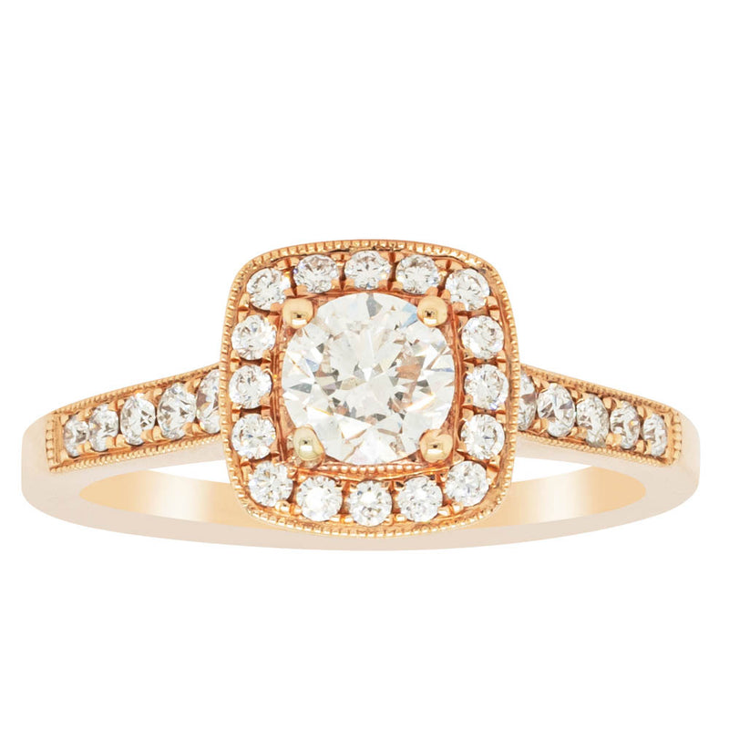 18ct Rose Gold Diamond Aurora Ring-Ring-Walker & Hall