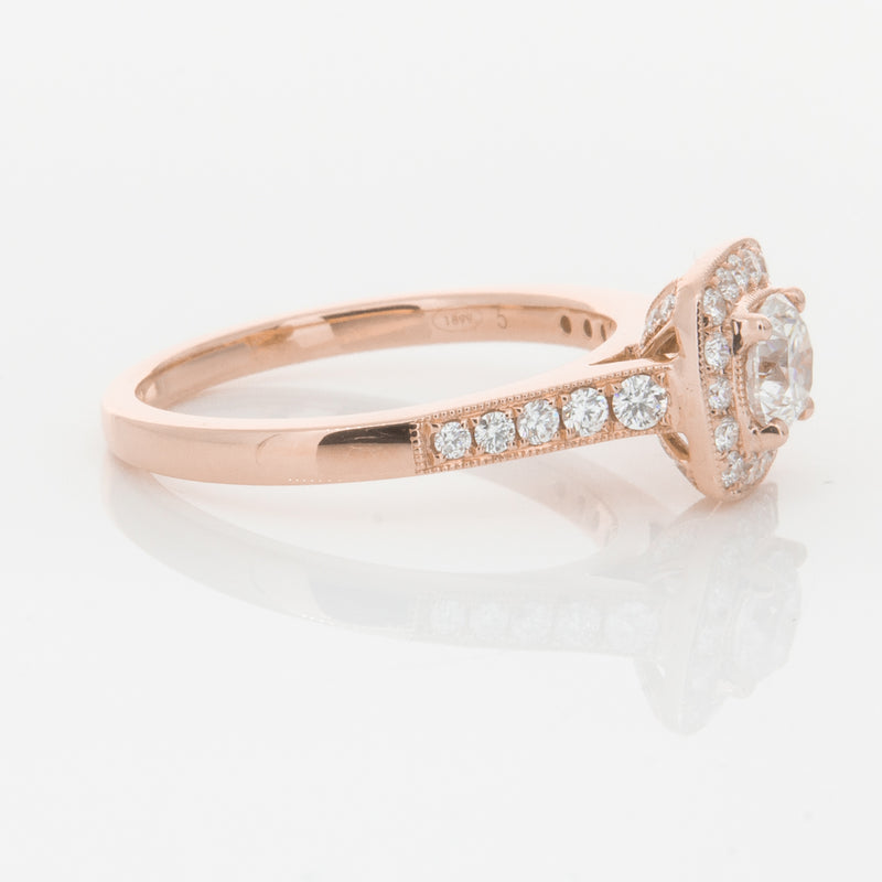 18ct Rose Gold Diamond Aurora Ring-Ring-Walker & Hall