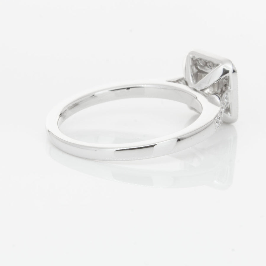 18ct White Gold .41ct Princess Cut Diamond Mandalay Ring-Ring-Walker & Hall