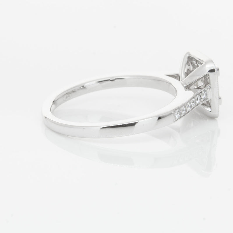 18ct White Gold .41ct Princess Cut Diamond Mandalay Ring-Ring-Walker & Hall