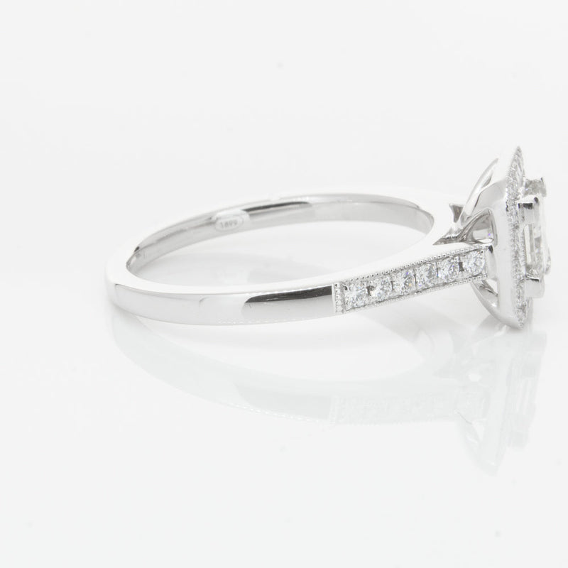 18ct White Gold .41ct Princess Cut Diamond Mandalay Ring-Ring-Walker & Hall