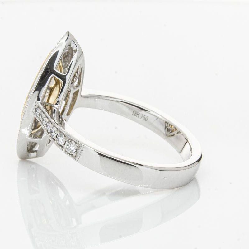 18ct White & Yellow Gold Yellow Diamond Ring-Ring-Walker & Hall
