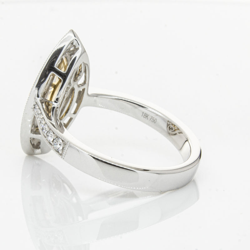 18ct White & Yellow Gold Yellow Diamond Ring-Ring-Walker & Hall