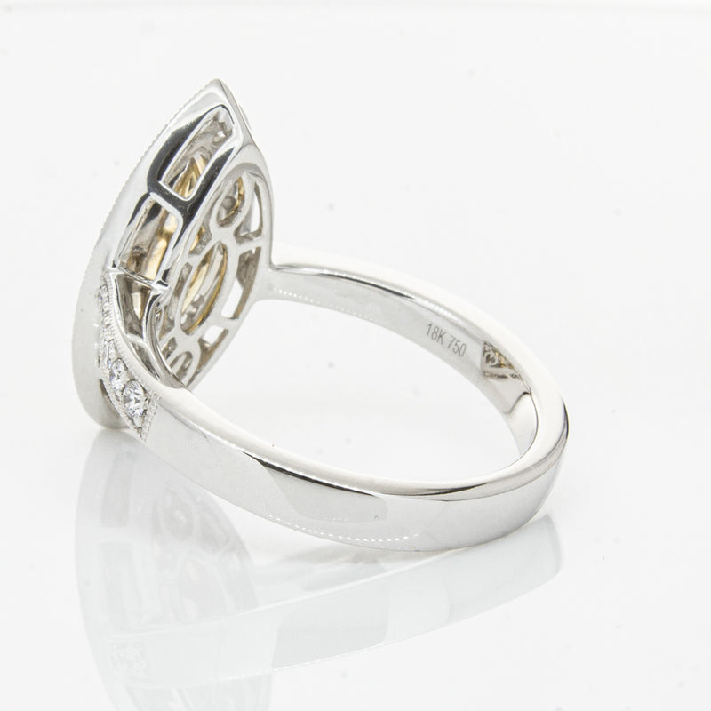 18ct White & Yellow Gold Yellow Diamond Ring-Ring-Walker & Hall