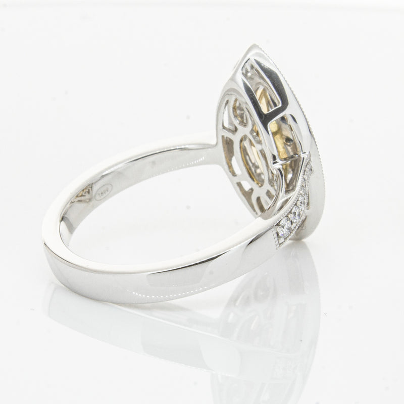 18ct White & Yellow Gold Yellow Diamond Ring-Ring-Walker & Hall