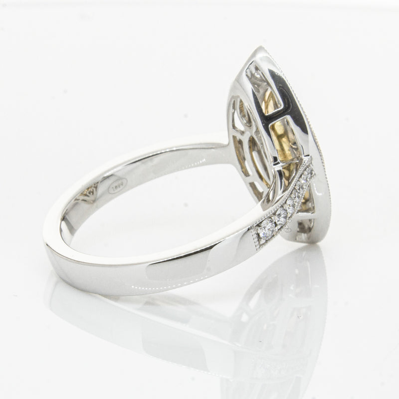 18ct White & Yellow Gold Yellow Diamond Ring-Ring-Walker & Hall