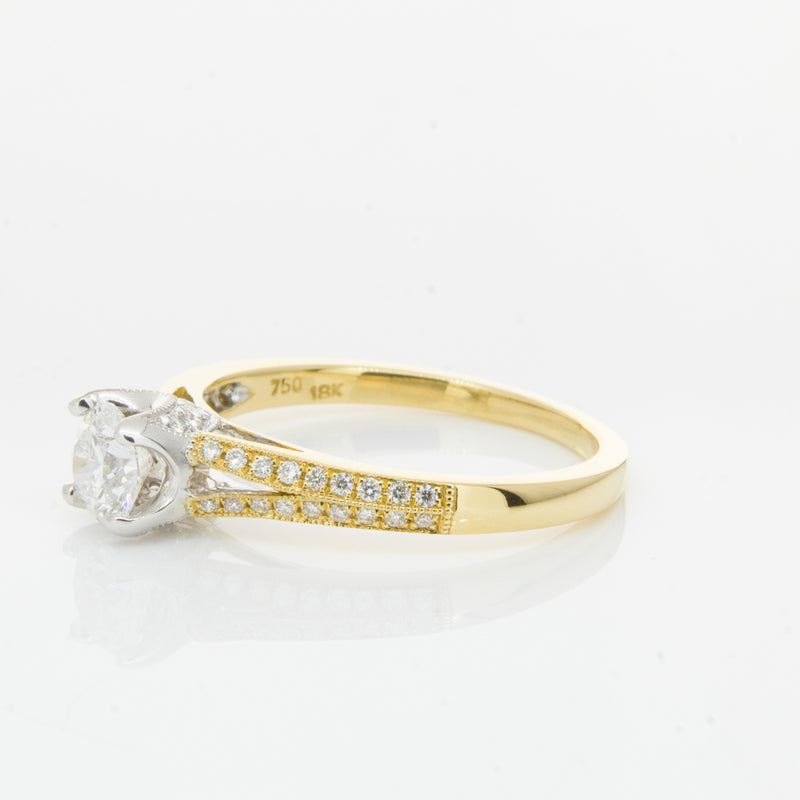 18ct Yellow Gold Diamond Eiffel Ring-Ring-Walker & Hall