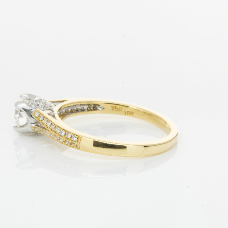 18ct Yellow Gold Diamond Eiffel Ring-Ring-Walker & Hall