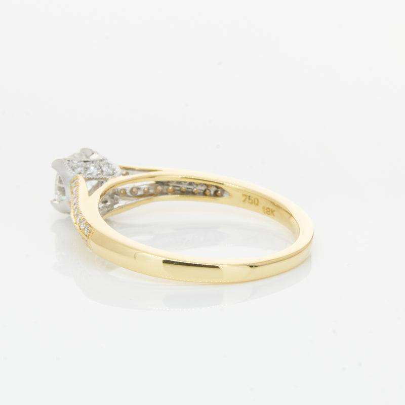 18ct Yellow Gold Diamond Eiffel Ring-Ring-Walker & Hall