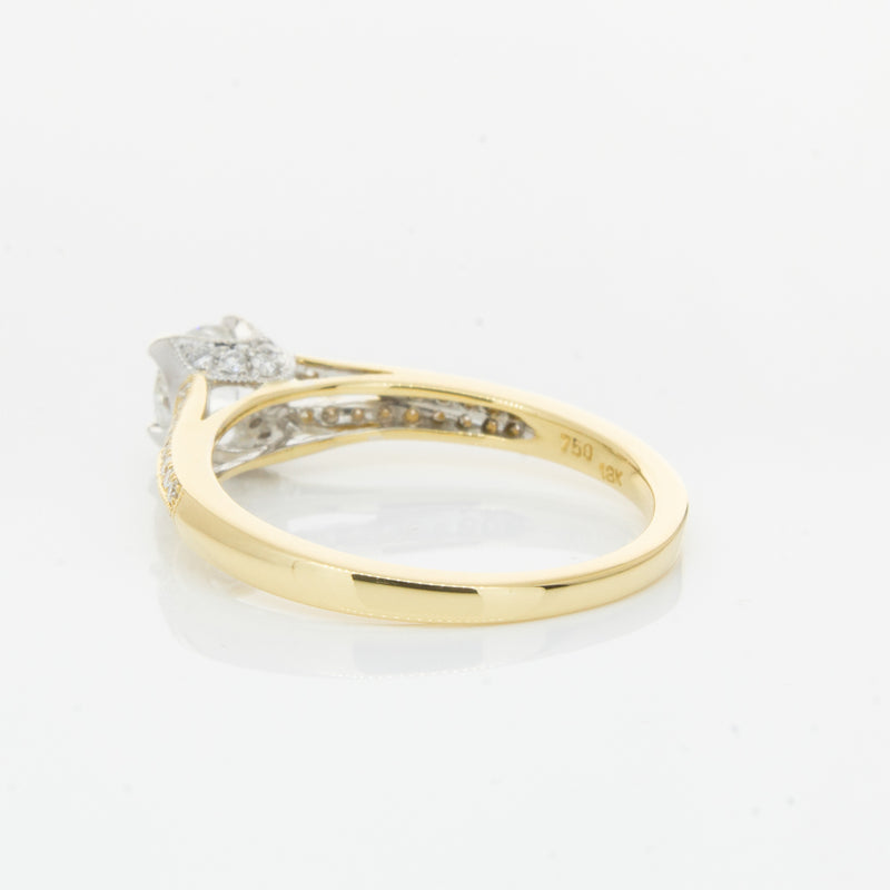 18ct Yellow Gold Diamond Eiffel Ring-Ring-Walker & Hall