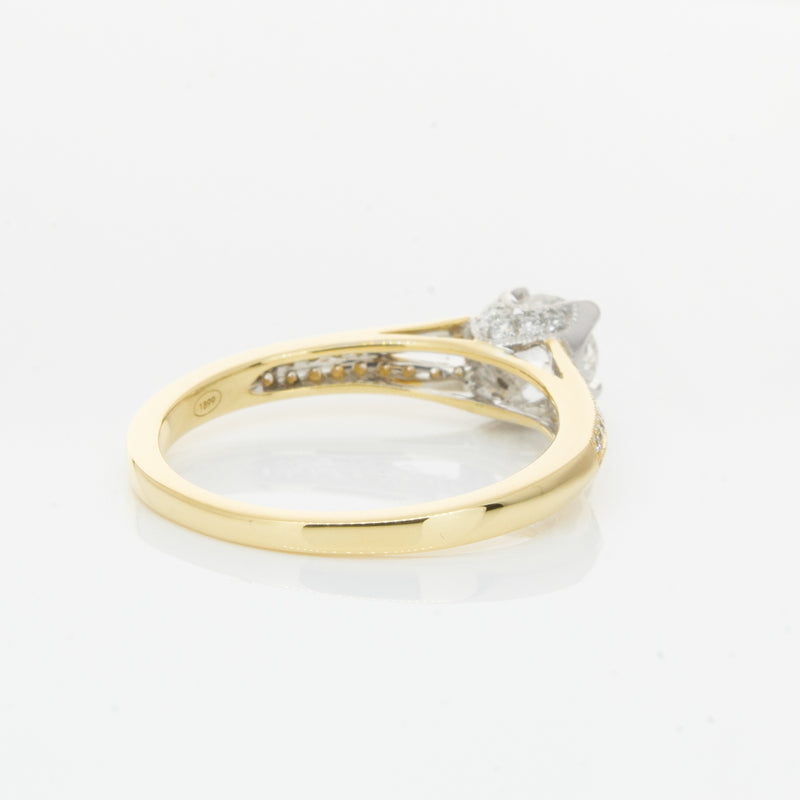 18ct Yellow Gold Diamond Eiffel Ring-Ring-Walker & Hall