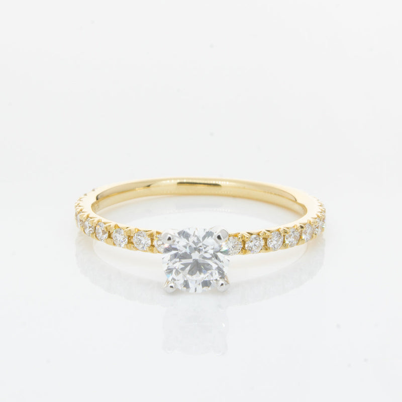 18ct Yellow Gold .52ct Diamond Comet Ring-Ring-Walker & Hall