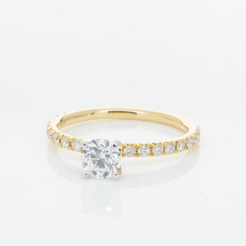 18ct Yellow Gold .52ct Diamond Comet Ring-Ring-Walker & Hall
