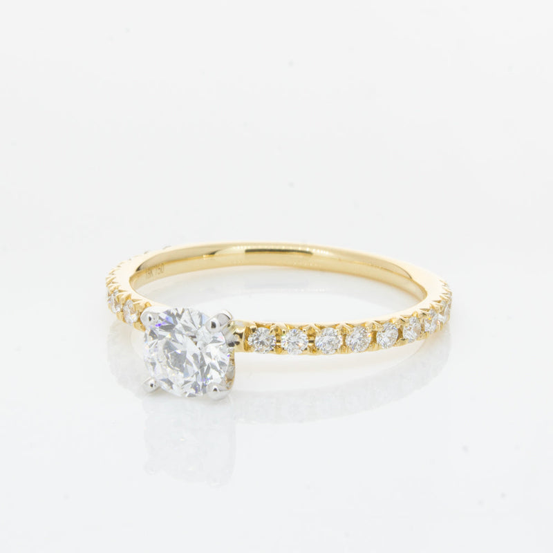 18ct Yellow Gold .52ct Diamond Comet Ring-Ring-Walker & Hall