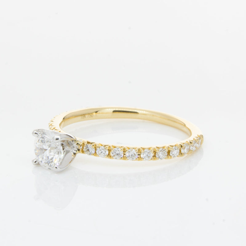 18ct Yellow Gold .52ct Diamond Comet Ring-Ring-Walker & Hall