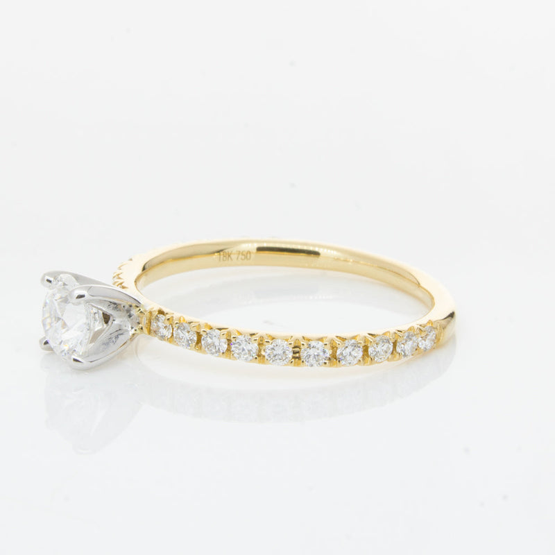 18ct Yellow Gold .52ct Diamond Comet Ring-Ring-Walker & Hall