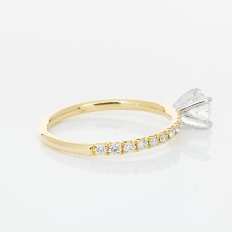 18ct Yellow Gold .52ct Diamond Comet Ring-Ring-Walker & Hall