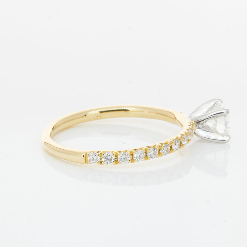 18ct Yellow Gold .52ct Diamond Comet Ring-Ring-Walker & Hall