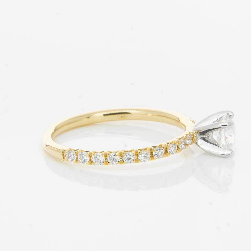 18ct Yellow Gold .52ct Diamond Comet Ring-Ring-Walker & Hall