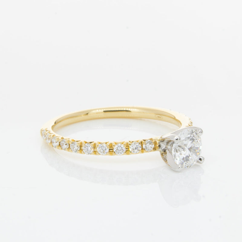 18ct Yellow Gold .52ct Diamond Comet Ring-Ring-Walker & Hall