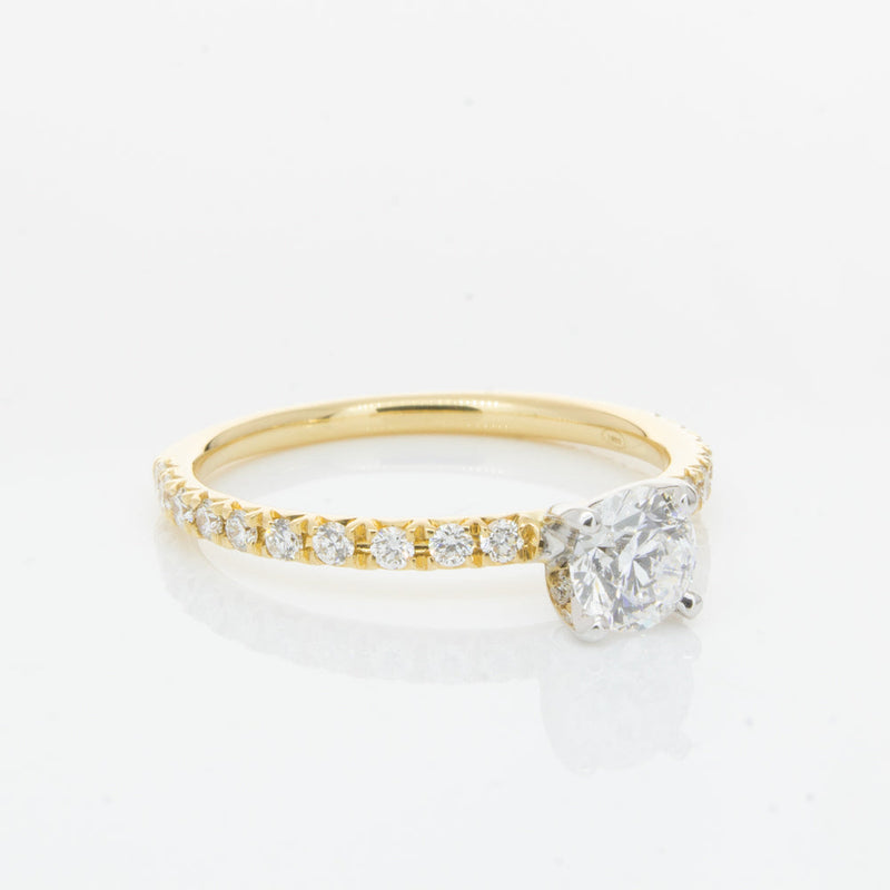 18ct Yellow Gold .52ct Diamond Comet Ring-Ring-Walker & Hall