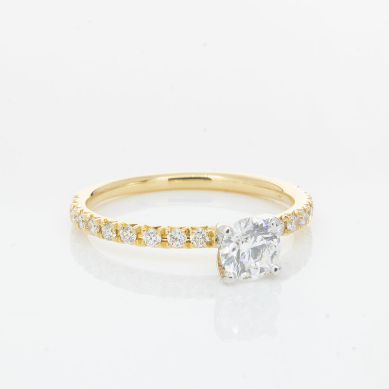 18ct Yellow Gold .52ct Diamond Comet Ring-Ring-Walker & Hall