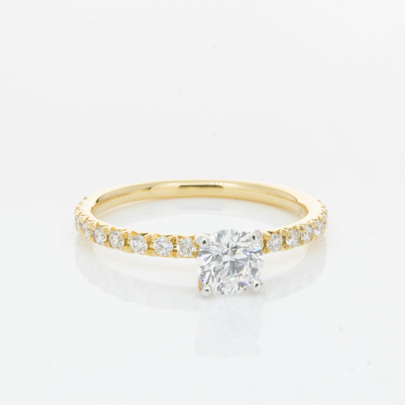 18ct Yellow Gold .52ct Diamond Comet Ring-Ring-Walker & Hall