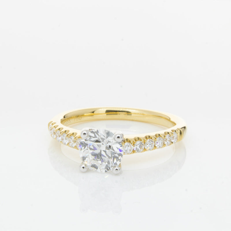 18ct Yellow Gold 1.00ct Diamond Meridien Ring-Ring-Walker & Hall