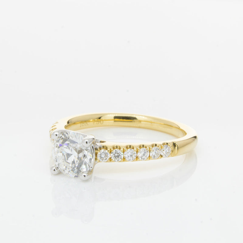 18ct Yellow Gold 1.00ct Diamond Meridien Ring-Ring-Walker & Hall
