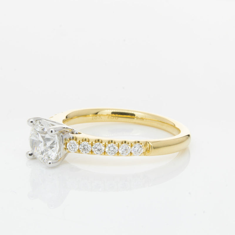 18ct Yellow Gold 1.00ct Diamond Meridien Ring-Ring-Walker & Hall