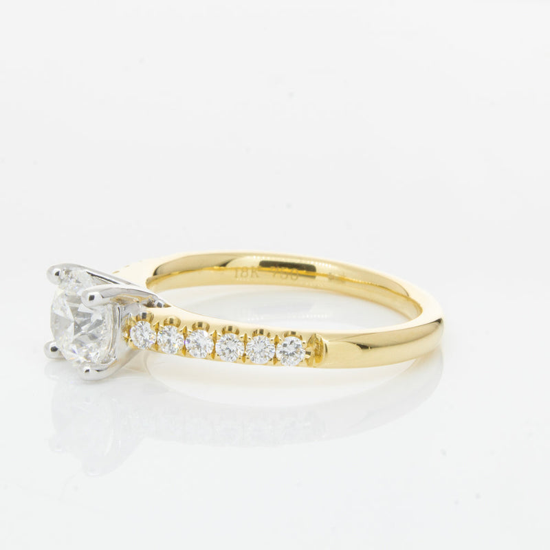 18ct Yellow Gold 1.00ct Diamond Meridien Ring-Ring-Walker & Hall
