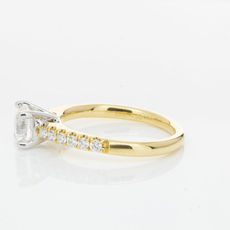 18ct Yellow Gold 1.00ct Diamond Meridien Ring-Ring-Walker & Hall