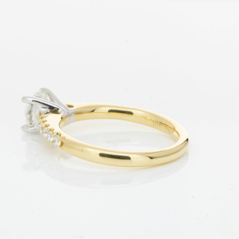18ct Yellow Gold 1.00ct Diamond Meridien Ring-Ring-Walker & Hall