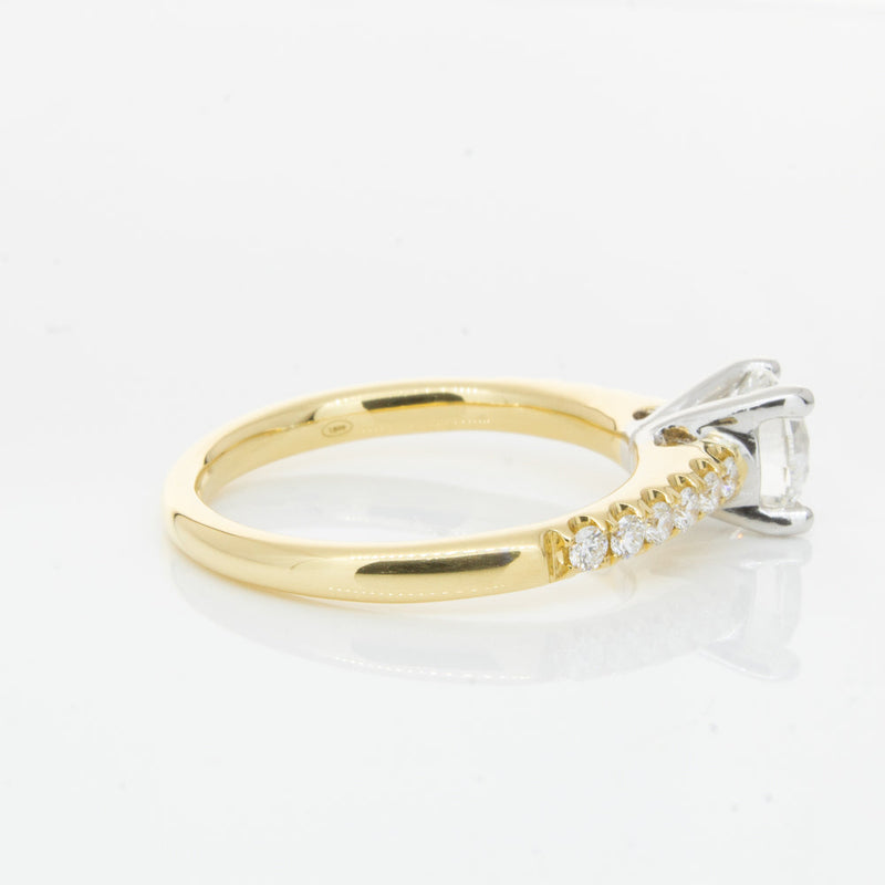 18ct Yellow Gold 1.00ct Diamond Meridien Ring-Ring-Walker & Hall