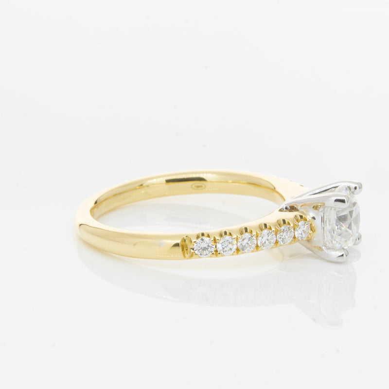 18ct Yellow Gold 1.00ct Diamond Meridien Ring-Ring-Walker & Hall