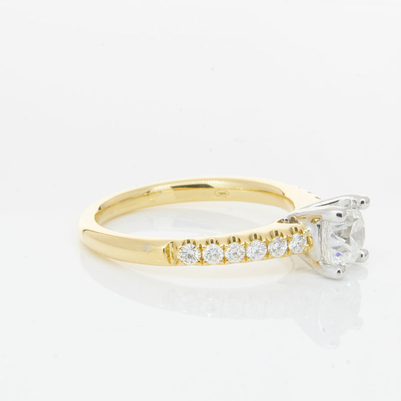 18ct Yellow Gold 1.00ct Diamond Meridien Ring-Ring-Walker & Hall