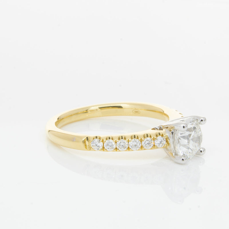18ct Yellow Gold 1.00ct Diamond Meridien Ring-Ring-Walker & Hall