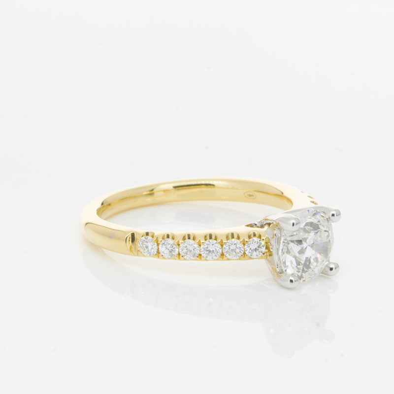 18ct Yellow Gold 1.00ct Diamond Meridien Ring-Ring-Walker & Hall