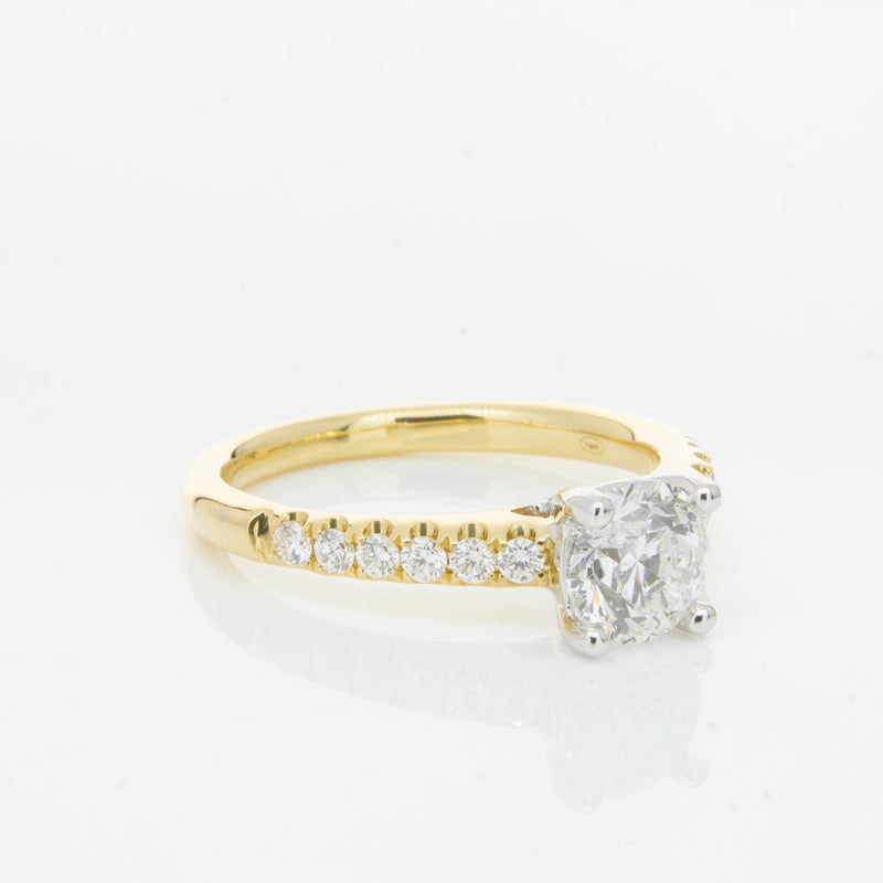 18ct Yellow Gold 1.00ct Diamond Meridien Ring-Ring-Walker & Hall
