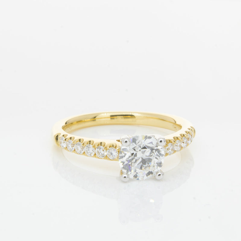 18ct Yellow Gold 1.00ct Diamond Meridien Ring-Ring-Walker & Hall
