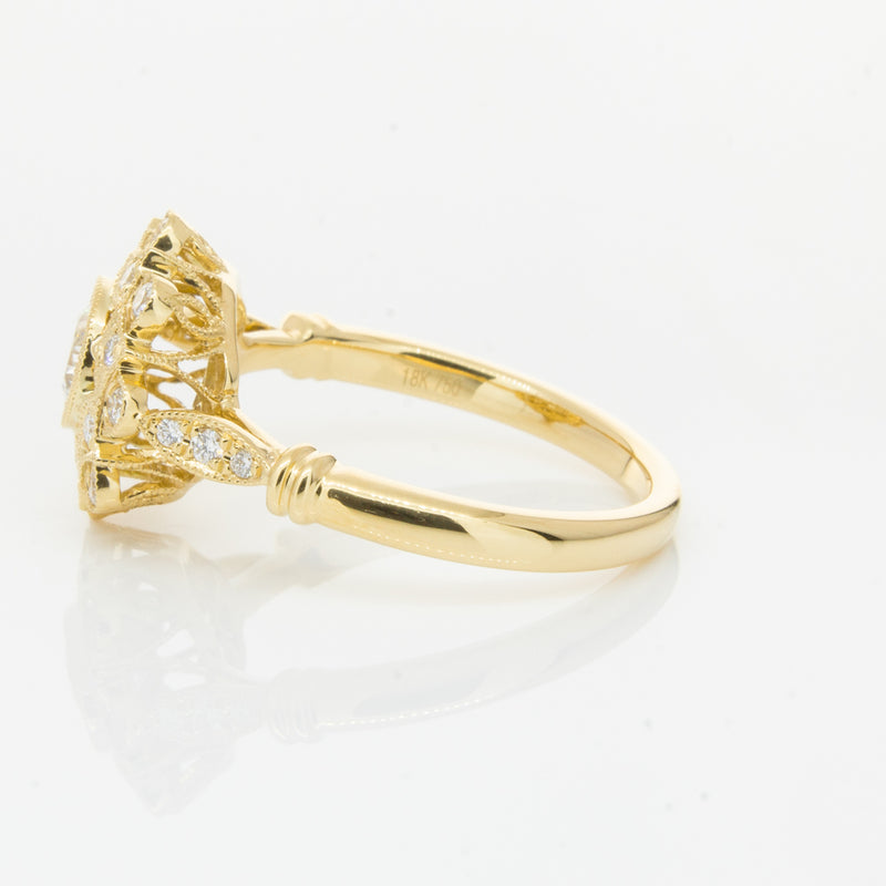 18ct Yellow Gold .50ct Diamond Mayfair Ring-Ring-Walker & Hall