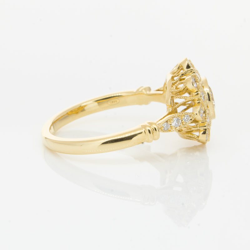 18ct Yellow Gold .50ct Diamond Mayfair Ring-Ring-Walker & Hall