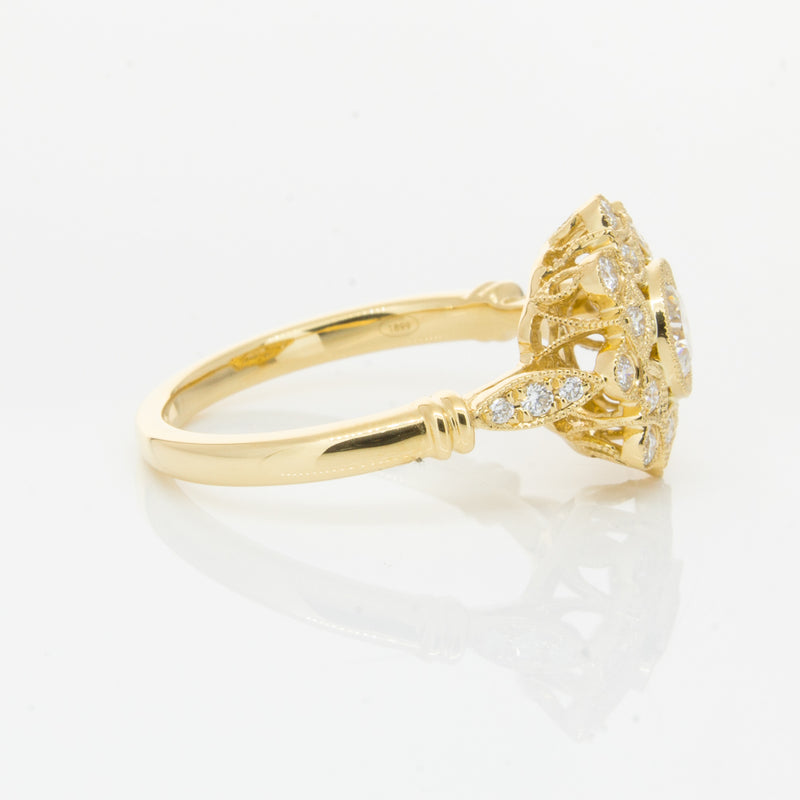 18ct Yellow Gold .50ct Diamond Mayfair Ring-Ring-Walker & Hall