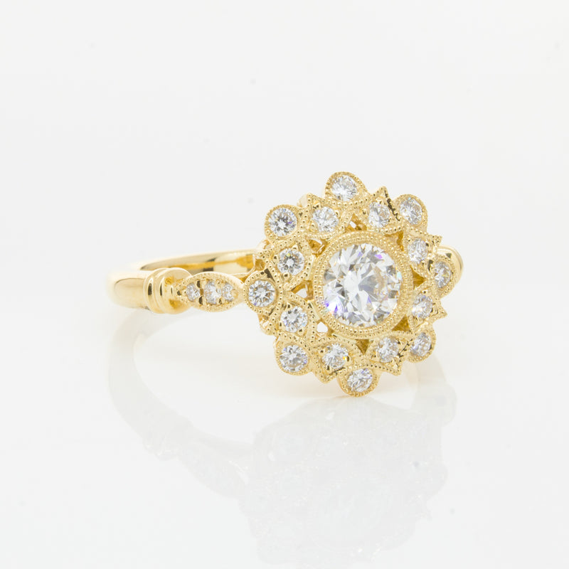 18ct Yellow Gold .50ct Diamond Mayfair Ring-Ring-Walker & Hall