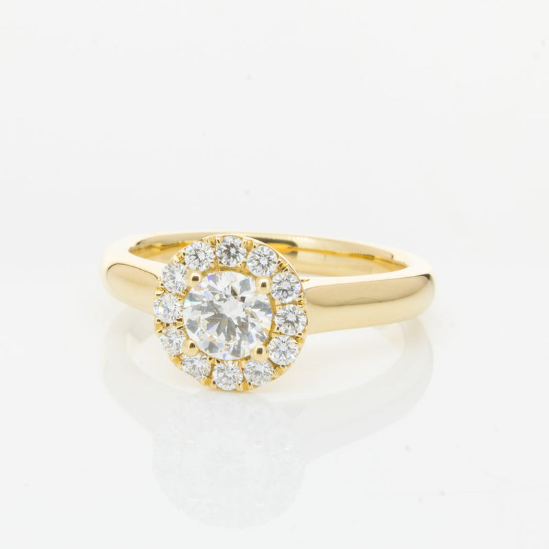 18ct Yellow Gold .50ct Diamond Eclipse Ring-Ring-Walker & Hall