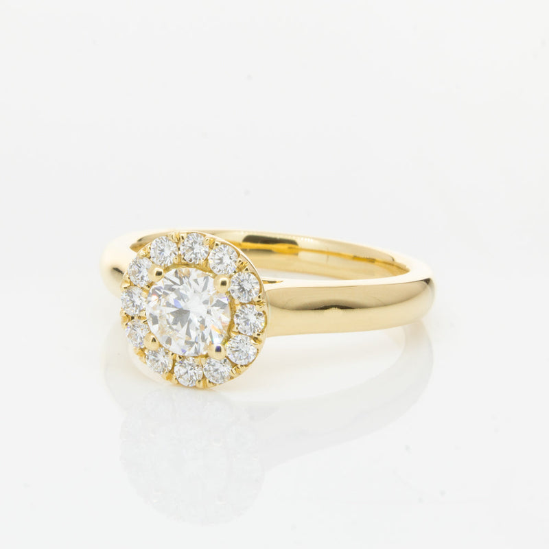 18ct Yellow Gold .50ct Diamond Eclipse Ring-Ring-Walker & Hall